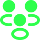 pictogramme avatars accompagnement vert